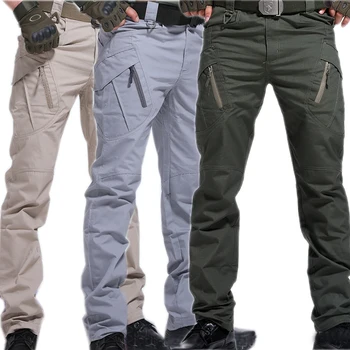 Calças Cargo do Exército Calças Cidade Tático Militar Calças de Homens da SWAT Homens de Combate Muitos Bolsos Impermeável e Resistente ao Desgaste calças de Treinamento