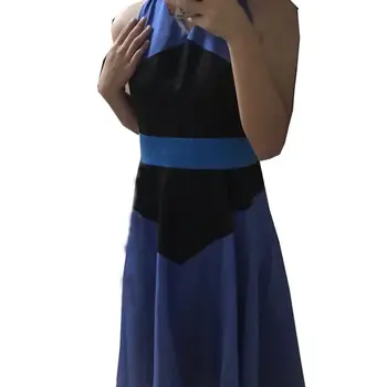 2019 Steven Universo Lápis-Lazúli Vestido Azul De Uso Diário De Halloween Traje Cosplay