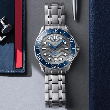 2022 Novo PAGANI DESIGN de Onda Homens Mecânicos de relógio de Luxo Automático do Relógio para homens NH35 cristal de Safira de Mergulho relógio de pulso relógio de homem