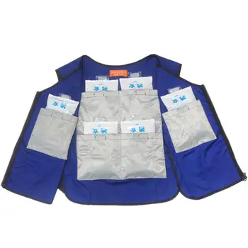 Verão O Corpo De Resfriamento Colete Ice Bag Duplo Ar Condicionado Ar Condicionado Roupas Para A Pesca Exterior Fábrica De Indústria Anti Alta Temperatura