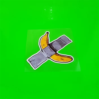 Aviso de Gráficos Engraçado Auxílio Banda Banana Machucar Lesão Veículo Adesivos para Auto Janela Cauda Estilo Carro Decalques de Vinil