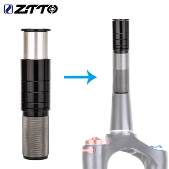 ZTTO MTB 28.6 mm Garfo de Bicicleta Tubo de Estender o Tronco Extender Guidão Riser Adaptador de Extensão de Estrada de Bicicletas Dobráveis Acessórios