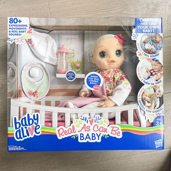 Hasbro Baby Alive Real Como Pode Ser Bebê E2352 Kawaii Bonito Da Casa Do Jogo De Meninas Boneca Presentes Brinquedo Modelo De Figuras De Anime Recolher Ornamentos