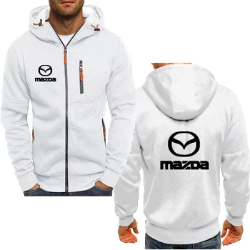Casual Esportes masculina Moletom Jaqueta de Mazda logotipo do carro de impressão de Alta Qualidade, Confortável Velo Homens Hoodie de grandes dimensões Capuz Superior