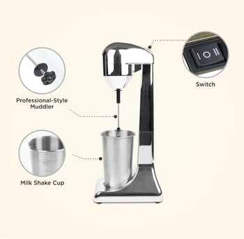 2022 Fácil De Operar Milk Shake Criador De Máquina De Milk-Shake De Leite Para Cappuccino Blender