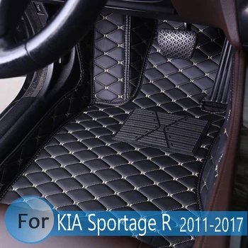 Carro Tapetes Para KIA Sportage R 2017 2016 2015 2014 2013 2012 2011 do Interior do Carro Acessórios Impermeável, Anti-suja Tapetes de Couro