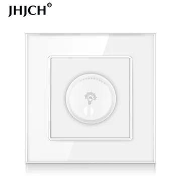 JHJCH dimmer é adequado para dimmable led lâmpada/lâmpada incandescente de vidro do painel de parede, lâmpada do interruptor 3 do brilho 15W-300w ajustável