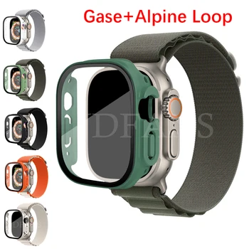 Caso+Alpine Loop para a Apple Faixa de Relógio Ultra 49mm 44mm 40mm, 45mm 41 42 mm 38 mm e 45 mm pulseira iWatch série 7 6 5 4 3 se 8 correia