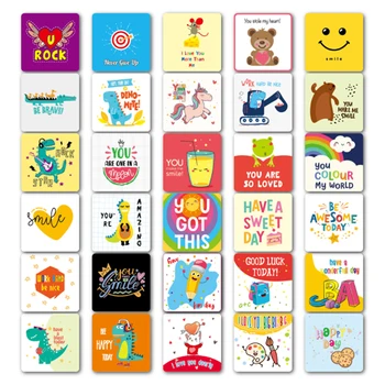 60 Caixa De Almoço Notas Para Crianças Bonito De Inspiração E Motivação Pensamento Positivo De Cartões Para Meninos E Meninas Lancheira
