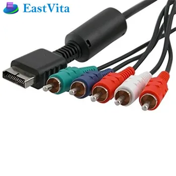 EastVita 1,8 m HD 1080P cabo Componente para PS2 PS3 Console de Áudio RCA de vídeo Componente Cabo AV Para playstation LCD HDTV Cabos