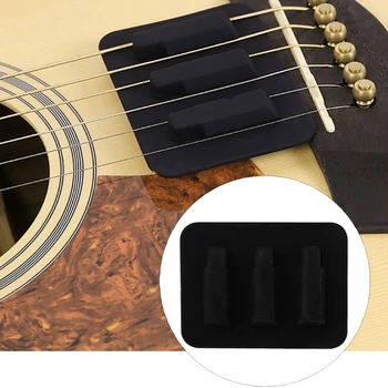 Silicone Prática Mudo Silenciador Almofada para a Guitarra Acústica de Instrumentos Acessórios