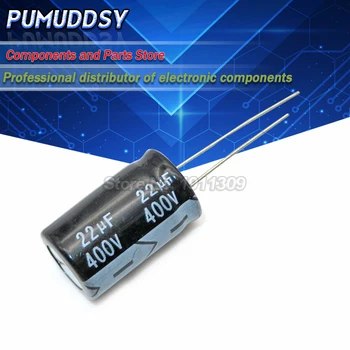 10PCS Superior de qualidade 400V22UF 13*20mm 22UF 400V 13*20 capacitor Eletrolítico