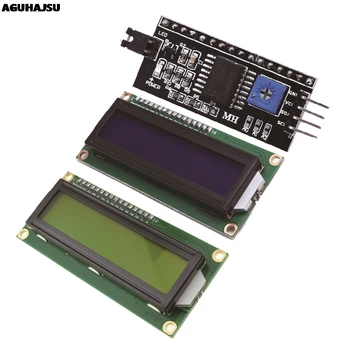 1PCS/monte módulo de LCD Azul com tela Verde IIC/I2C 1602 para o arduino 1602 LCD UNO r3 mega2560 LCD1602