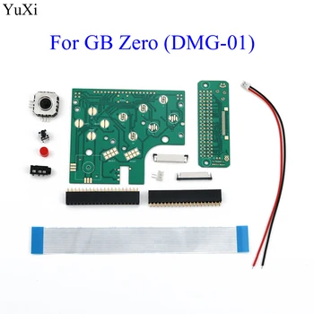 YuXi Para Game Boy Zero (DMG-01) 6 Botões da Placa do PWB & & Parâmetro Kit de Conector Para Raspberry Pi GBZ