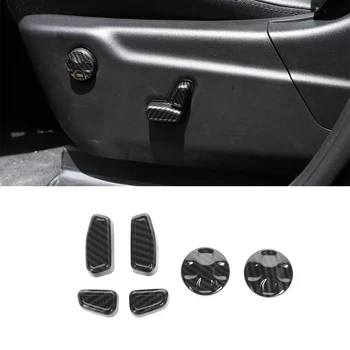 para Dodge Charger RAM Durango 2011-2020 Elétrico, Ajuste de Assento Decoração de Capa de Guarnição Adesivo ABS com Fibra de Carbono Acessórios do Carro
