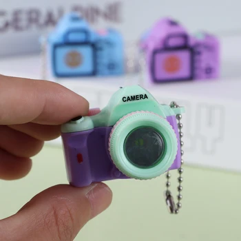 1Pc Bonito Câmera Miniatura Casa de bonecas de Plástico em Miniatura Câmera Digital SLR casinha de Bonecas Acessório de Decoração Para Casa de bonecas Decalques