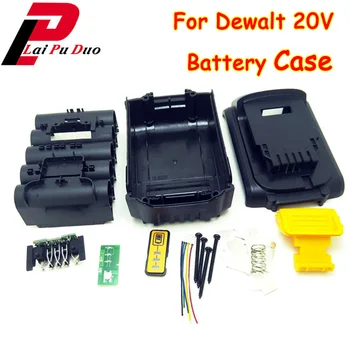 DCB200 Bateria caixa de Plástico (sem bateria celular ) Placa de Circuito do PWB Para Dewalt 18V 20V DCB201 Bateria de iões de lítio de Shell