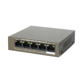 4CH PoE Switch de LAN Switch de Rede, F1105P-4 38W não gerenciado PoE Switch LAN