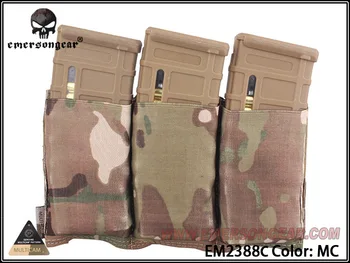 Emersongear Triplo M4 Revista Bolsa de Combate Militar Molle MAG Bolsa Multicam EM2388C