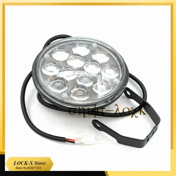5 Polegadas LED Circular Lâmpada 12V-80V Todo de Alumínio De 12 Esferas de LED Redondo Farol para Citycoco Modificado Acessórios peças
