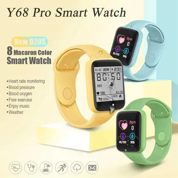 Bluetooth Smart Relógio Monitor De Frequência Cardíaca Homens Mulheres Fitness Tracker Ver Com 1,44 Polegadas Tft Lcd