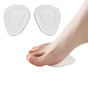 Gel de silicone antepé pad, almofadas de palmilhas insere massageador anti-derrapante para o salto alto da mulher de sapatos sandálias sapatos acessórios
