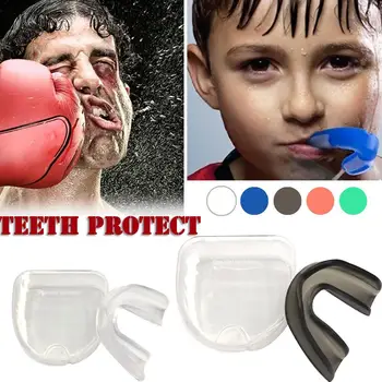1Pc Dentes Protetor de Crianças Jovens Bucal Esportes de Boxe, Protetor de Boca Dentes da Cinta de Proteção Para o Basquete, Rugby, Boxe