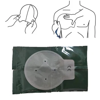 1PCS Médica Peito Selo Ventilada Kit de Primeiros Socorros, Sobrevivência Tratamento de Emergência para Acampar ao ar livre, Caminhadas Militar