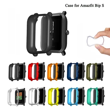 TPU macio Proteção de Silicone Case Capa Para Huami Amazfit Bip S Relógio SmartWatch Watachband de artigos Esportivos Acessórios