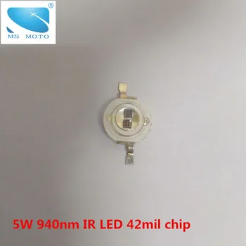 5W 940nm matriz de LED IR 2pcs 42mil fichas em uma infravermelho emitting diode-diodo emissor de luz Infravermelho lâmpada infravermelha Invisível para segurança