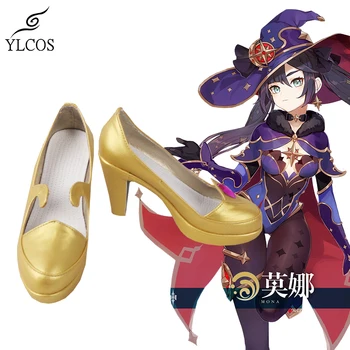 Jogo Genshin Impacto Mona Cosplay Sapatos De Festa De Halloween Fantasia Botas Personalizadas Feitas