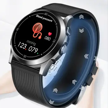 R2Bluetooth smart watch ECG pulseira de medidas de freqüência cardíaca, pressão arterial, oxigenação do sangue, a temperatura do corpo, homens e mulheres saudáveis