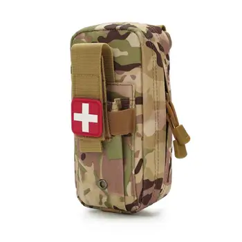 Portátil de Primeiros Socorros Saco de Sobrevivência Militar EDC Pack Molle Tático Saco da Cintura Exterior de Montanhismo Equipamento de Camping Kit Médico