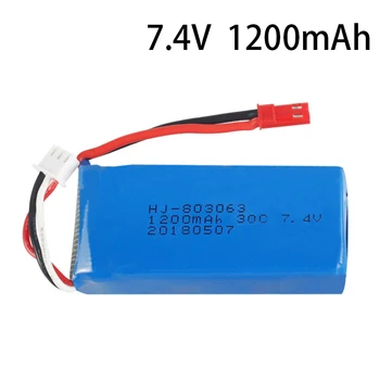 7.4 V 1200mAh 30C Lipo Bateria Para YiZhan Tarantula X6 MJX X101h X102h X1Brushless H16 WLtoys V666 V262 V353 V333 V323 7.4 V c