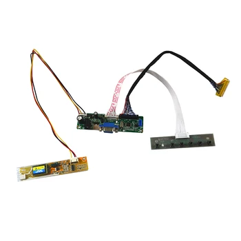VGA para LVDS Conversor de LCD Controlador de Placa de Kit Para LTN170MT02 LTN170MT01 LTN170P1 LTN170P2 1680x1050 CCFL Painel de Vídeo