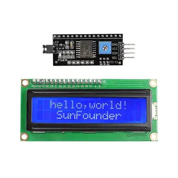 SunFounder IIC I2C TWI 1602 de Série do Módulo de LCD Display Compatível com o Arduino R3 Mega 2560 16x2