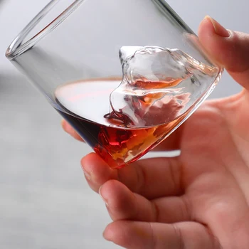 3D Mountain Japão Vidro do Uísque Geleira Antiquado Whisky Rock Copos de Uísque copo de Vodka Copo de Vinho, Copo de vidro