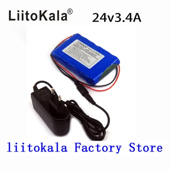 LiitoKala 24V 25.2 V 3400mAh de Lítio Recarregável do Li-íon Bateria Max 3A com built-in de proteção da placa de circuito PCM
