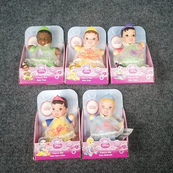 A Disney a Minha Primeira Princesa Disney Mini Bebê Branca de Neve/Cinderela/Belle/Tiana Mulan Figura de bonecas de Meninas, Brinquedos para as Crianças Presentes