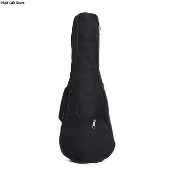 1Pc 21 polegadas Ukulele Impermeável Guitarra Tampa Gig Bag, Soft Case Luz Engrenagem -Preto 58*20*6 cm