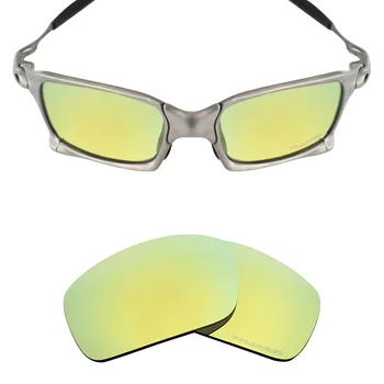 SNARK POLARIZADA Resistir a água do mar de Substituição de Lentes para Oakley X Squared X-Metal o Óculos de sol a Ouro 24K