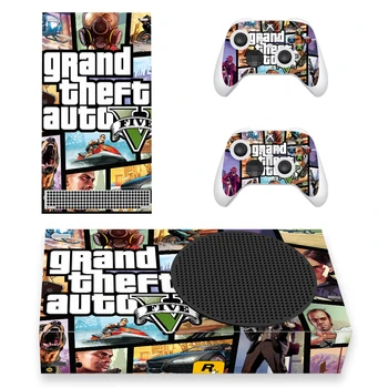 Grand Theft Auto GTA Pele Adesivo Decalque da Tampa para Xbox Série S de Console e Controladores de Xbox Série Slim XSS Pele Adesivo Vinil