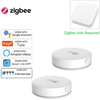 ZigBee Tuya Inteligente De Temperatura E Umidade Sensor Trabalho Com Vida Inteligente Inicial Do Google Smart Home Cena De Segurança De Ligação Alimentado Por Bateria