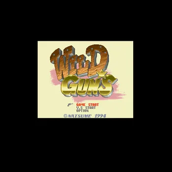Wild Guns NTSC Versão De 16 Bits 46 Pin Grande de cor Cinza Jogo de cartas Para EUA Jogadores