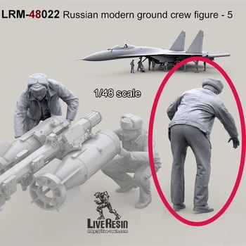 Die-cast escala 1/48 moderno militar russo tripulação de Terra-5(excluindo aeronaves) micro-cena com a auto-montadas unpainte GK hobby