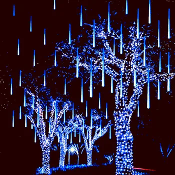 30/50cm 32/24 Tubos chuva de Meteoros da corda LED Luzes de Árvore de Natal Decorações Rua Garland para a Decoração de Natal de Ano Novo Navidad