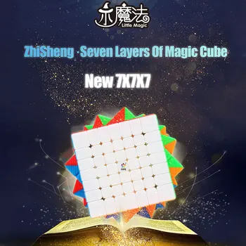 Novo Yuxin Pouco de Magia 7x7x7 Relação de Velocidade Magnético Cubo Mágico 7x7x7 Cubo Mágico Quebra-cabeça 7x7 Magnetizar Cubo Mágico Brinquedo Educativo