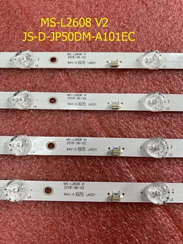 Kit de 4pcs 10LED retroiluminação LED strip Para BBK 50LEX-5043/FT2C 50LEM-1043\FTS2C JS-D-JP50DM-A101EC 101EC RC50B19S-4KSM V500DJ6-QE1