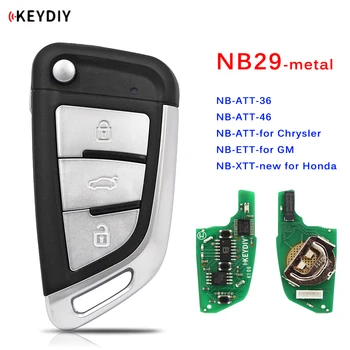KEYDIY 3 Botão Multi-funcional de Controle Remoto NB29 Botão de Metal para KD900 URG200 KD-X2 Todas as Funções Em Um