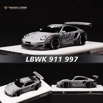 TP 1:64 LBWK 911 997 Luta Cinza Resina Liga de Diorama Modelo de Carro de Coleção de Miniatura de Carros Brinquedos Em Stock
